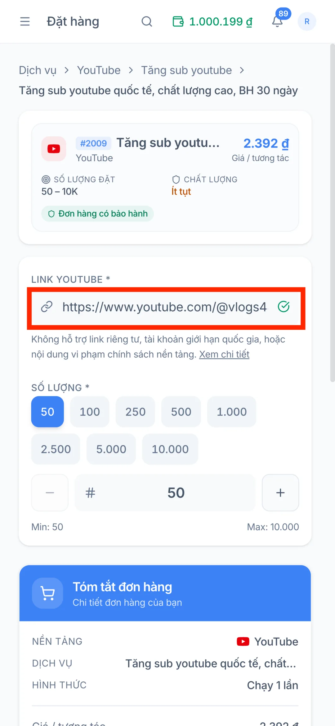Bước 3: Sao chép link video và ghi rõ bình luận